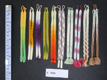 Load image into Gallery viewer, S#5094 Silk Haori Himo Flat Braid 10pcs Bundle Pack
