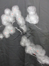 Load image into Gallery viewer, Haori Jacket Vintage(1950-1980) Black Pine Tree Silk #7820L1
