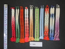 Load image into Gallery viewer, S#5055 Silk Haori Himo Flat Braid 10pcs Bundle Pack

