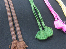 Load image into Gallery viewer, HM#113 Silk Haori Himo Flat Braid 5pcs Bundle Pack
