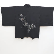 Load image into Gallery viewer, Haori Jacket Vintage(1950-1980) Black Azalea Silk #9500H1
