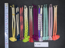 Load image into Gallery viewer, S#5135 Silk Haori Himo Flat Braid 10pcs Bundle Pack
