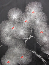 Load image into Gallery viewer, Haori Jacket Vintage(1950-1980) Black Pine Tree Silk #7820L1
