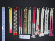 Load image into Gallery viewer, S#5045 Silk Haori Himo Flat Braid 10pcs Bundle Pack
