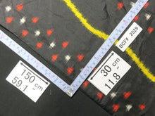 Load image into Gallery viewer, BCF#2529 Silk Kimono Fabric Vintage(1920-1950)  Meisen     Black    150cm (59.1in)
