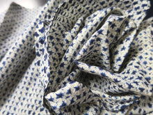 Load image into Gallery viewer, ACH#821a30 Silk Kimono Fabric Shibori Navy 36.2x12.2in(92x31cm)
