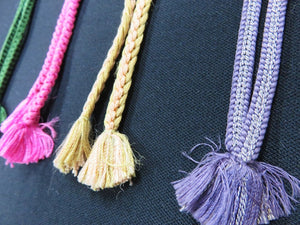 HM#113 Silk Haori Himo Flat Braid 5pcs Bundle Pack