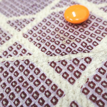 Load image into Gallery viewer, KK1149B4 Silk Kimono Fabric Vintage(1950-1980) Shibori Purple 48.4x12.2in(123x31cm)
