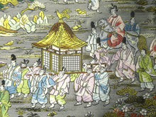 Load image into Gallery viewer, Fukuro Obi Gold Silver Zentsu Heian Period Aristocrats Silk BB4W1
