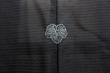 Load image into Gallery viewer, Haori Jacket Vintage(1950-1980) Black See-Through for Summer Iris Silk #8466F1
