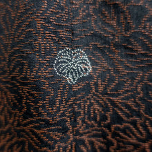 Load image into Gallery viewer, Haori Jacket Vintage(1950-1980) Black Gold Silver Chrysanthemum Silk #8943C1
