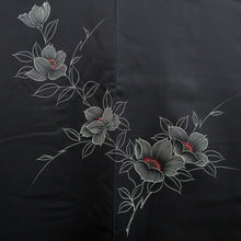 Load image into Gallery viewer, Haori Jacket Vintage(1950-1980) Black Azalea Silk #9500H1
