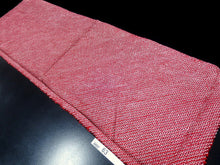 Load image into Gallery viewer, MBFq#63A Silk Kimono Fabric Vintage(1950-1980) Shibori Red 40.2x13.0in(102x33cm)

