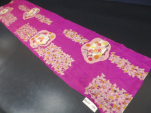 Load image into Gallery viewer, MKF#195 Silk Kimono Fabric Vintage(1920-1950) Meisen Branch Purple 57.1x13.0in(145x33cm)
