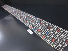 Load image into Gallery viewer, KK753A6 Silk Kimono Fabric Vintage(1950-1980) Meisen Black 72.8x5.9in(185x15cm)
