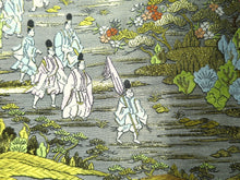 Load image into Gallery viewer, Fukuro Obi Gold Silver Zentsu Heian Period Aristocrats Silk BB4W1
