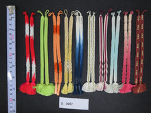 Load image into Gallery viewer, S#5067 Silk Haori Himo Flat Braid 10pcs Bundle Pack
