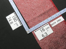 Load image into Gallery viewer, BCF#2463 Silk Kimono Fabric Vintage(1950-1980) Hand-stitched  Shibori   Dark  Red    190cm (74.8in)
