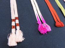 Load image into Gallery viewer, HM#49 Silk Haori Himo Flat Braid 5pcs Bundle Pack
