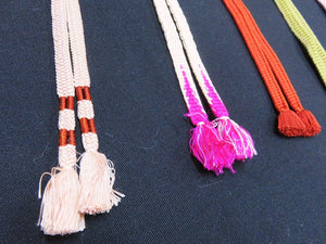 HM#49 Silk Haori Himo Flat Braid 5pcs Bundle Pack