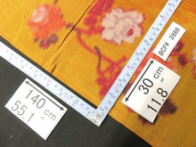 Load image into Gallery viewer, BCF#2888 Silk Kimono Fabric Vintage(1920-1950) Meisen Dark Orange 55.1x11.8in(140x30cm)
