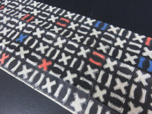 Load image into Gallery viewer, KK753A6 Silk Kimono Fabric Vintage(1950-1980) Meisen Black 72.8x5.9in(185x15cm)
