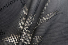 Load image into Gallery viewer, Haori Jacket Vintage(1950-1980) Black See-Through for Summer Iris Silk #8466F1
