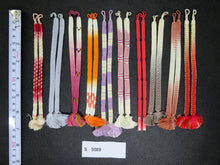 Load image into Gallery viewer, S#5089 Silk Haori Himo Flat Braid 10pcs Bundle Pack
