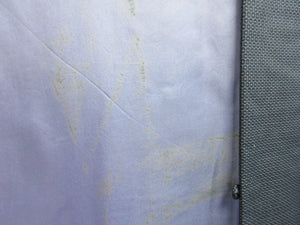 Men's Haori Vintage(1950-1980) Black Dark Blue Ukiyoe Ohshima Silk #7991N1