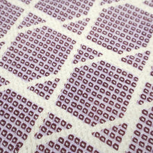 Load image into Gallery viewer, KK1149B4 Silk Kimono Fabric Vintage(1950-1980) Shibori Purple 48.4x12.2in(123x31cm)
