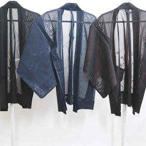 Bundle 12pcs Silk See-Through Haori Jacket Wholesale Bulk Free Shipping #472