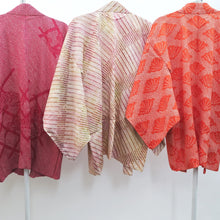 Load image into Gallery viewer, Bundle 12pcs Silk Vintage Full Shibori Haori Wholesale Bulk Free Shipping #432

