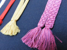 Load image into Gallery viewer, HM#49 Silk Haori Himo Flat Braid 5pcs Bundle Pack
