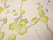 Load image into Gallery viewer, ACH#662 Silk Kimono Fabric Rinzu Plum blossom Branch 61.0x13.4in(155x34cm)
