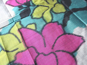ACH#642a40 Silk Kimono Fabric Vintage Meisen 57.1x12.6in(145x32cm)