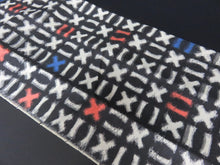 Load image into Gallery viewer, KK753A6 Silk Kimono Fabric Vintage(1950-1980) Meisen Black 72.8x5.9in(185x15cm)
