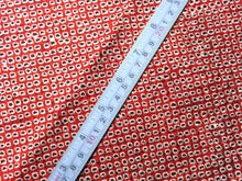 Load image into Gallery viewer, BCF#2523 Silk Kimono Fabric Vintage(1950-1980) Hand-stitched  Shibori     Red    80cm (31.5in)
