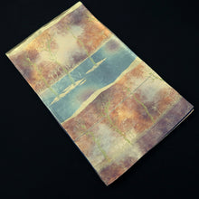 Load image into Gallery viewer, Fukuro Obi Vintage(1950-1980) Gold Brown Kareki Withered tree Landscape Silk BB249V4
