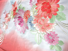 Load image into Gallery viewer, ACH#812 Silk Kimono Fabric Vintage Furisode Embroidery 41.3x13.4in(105x34cm)
