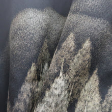 Load image into Gallery viewer, Haori Jacket Vintage(1950-1980) Black Mountain Forest Landscape Silk #9589H4
