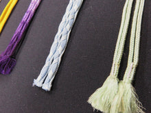 Load image into Gallery viewer, HM#114 Silk Haori Himo Flat Braid 5pcs Bundle Pack
