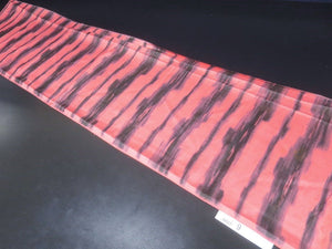 MBFt#9A Silk Kimono Fabric Vintage(1920-1950) Meisen Pink 57.1x13.0in(145x33cm)