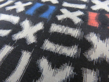 Load image into Gallery viewer, KK753A6 Silk Kimono Fabric Vintage(1950-1980) Meisen Black 72.8x5.9in(185x15cm)
