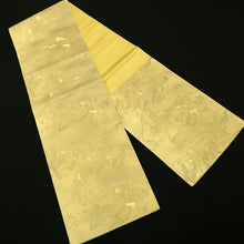 Load image into Gallery viewer, Fukuro Obi Vintage(1950-1980) Gold Yellow Heian Princess Silk BB221V3
