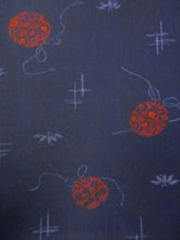 Load image into Gallery viewer, Wool and Synthetic mix Bolt Fabric Bamboo leaf Navy 472.4x14.6in(1200x37cm) BB9064Y3
