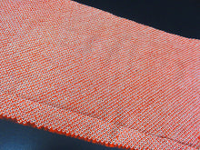 Load image into Gallery viewer, FF2652B Silk Kimono Fabric Vintage(1950-1980) Shibori Red 38.6x11.8in(98x30cm)
