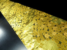 Load image into Gallery viewer, Fukuro Obi Gold Flower Butterfly Silk BB15W1
