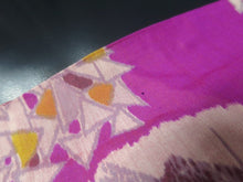 Load image into Gallery viewer, MKF#195 Silk Kimono Fabric Vintage(1920-1950) Meisen Branch Purple 57.1x13.0in(145x33cm)
