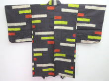 Load image into Gallery viewer, Haori Jacket Vintage(1920-1950) Black Meisen Silk #8212B3
