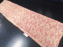 Load image into Gallery viewer, MKF#3 Silk Kimono Fabric Vintage(1950-1980) Wave Cream white Pink 55.9x12.6in(142x32cm)
